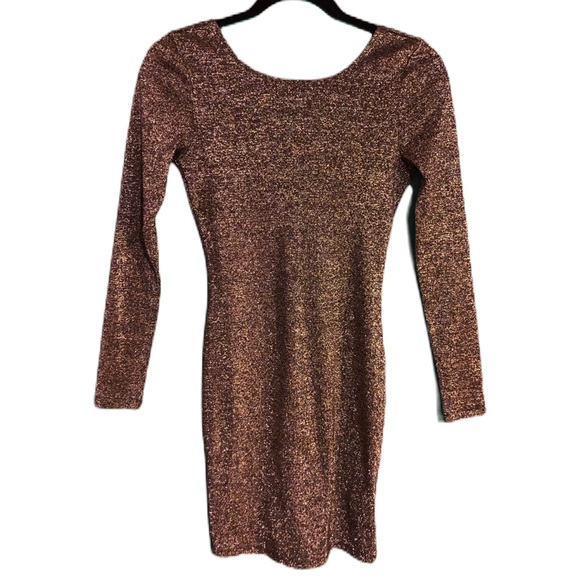 3/$12 Black Metallic H&M Dress - Picture 3 of 5